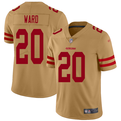 San Francisco 49ers Limited Gold Men Jimmie Ward NFL Jersey 20 Inverted Legend